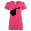 Women’s Glitter V-Neck T-Shirt Thumbnail