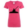 Women’s Glitter V-Neck T-Shirt Thumbnail