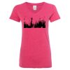 Women’s Glitter V-Neck T-Shirt Thumbnail