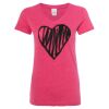 Women’s Glitter V-Neck T-Shirt Thumbnail